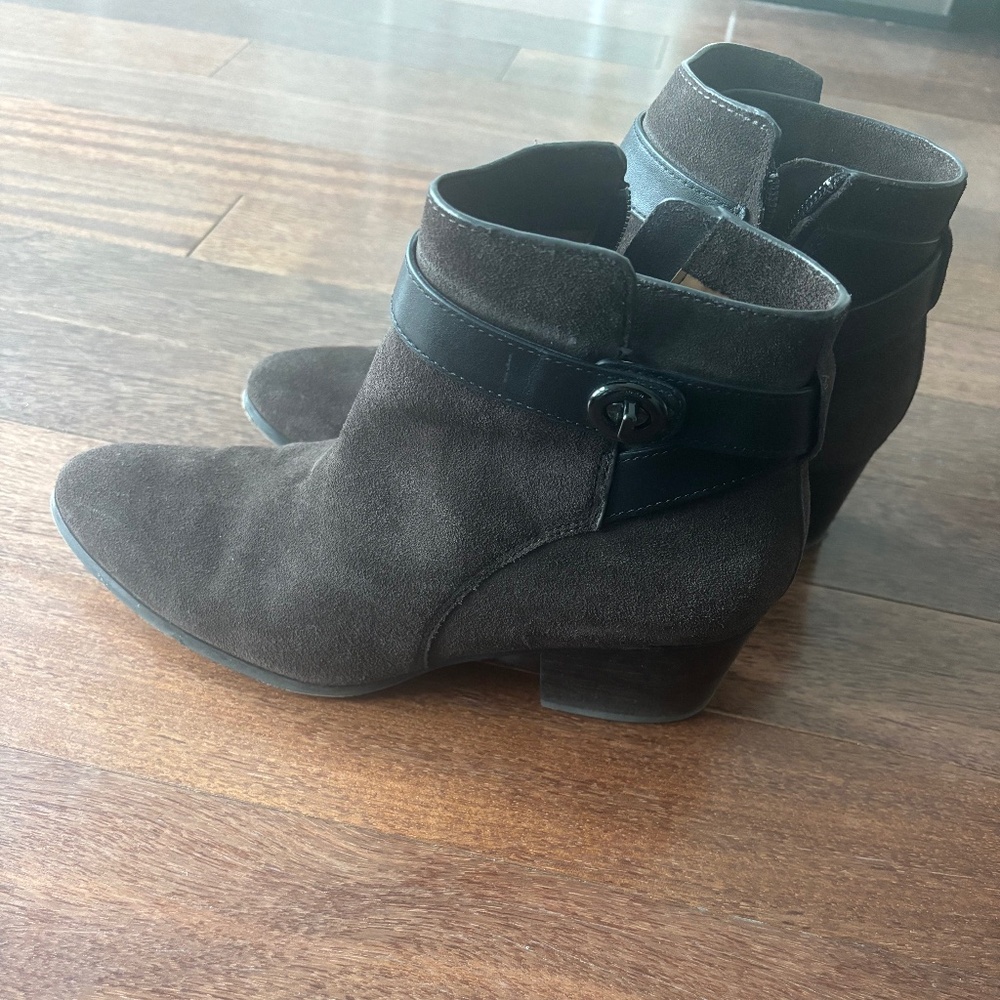 Coach genuine suede boots, size 9.5